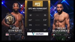 Leon Edwards vs Belal Muhammad Full UFC Fight Night Breakdown [upl. by Atile]