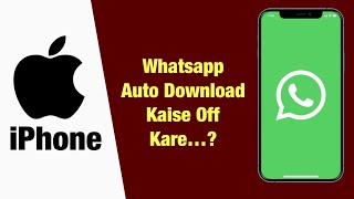 iphone whatsapp auto download off kaise kare  how to off auto download whatsapp in iPhone [upl. by Nohpets]