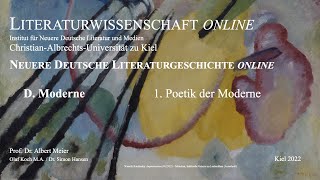 Literaturgeschichte online  Poetik der Moderne Hofmannsthals ChandosBrief 14 von 17 [upl. by Enatan302]