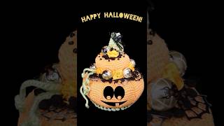 Happy Halloween Gehäkeltes Kürbistörtchen shorts [upl. by Uolymme]