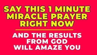 Say This Prayer Right Now And Receive A Healing Miracle Now  IT WORKS [upl. by Arikihs]