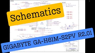 Boardview  Schematic digram  GIGABYTE GAH61MS2PV R201 Schematics Free Dowload [upl. by Riffle296]