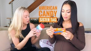 AUSTRALIANS TRY AMERICAN CANDY  SISTER TAG WITH AMY HEMBROW [upl. by Orelie]