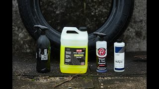 輪清測試 Gyeon Tire Cleaner  WTC  PampS Undressed  CARPRO ReTyre [upl. by Aisnetroh]