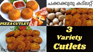 3 type of variety cutlets മൂന്ന് special cutlets easy and tasty cutlet recipes [upl. by Dnalrag]