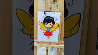 Butterfly wings barbie 😍😍 cute drawing shortsfeed trending art [upl. by Nosredna708]