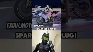 Spark moto plug in shop and bio ☝️Batman tested moto gear motorcycle shorts [upl. by Sherer]