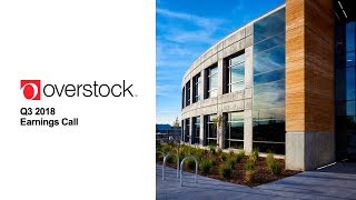 Overstockcom OSTK Q3 2018 Earnings Call – November 8 2018 230 PM MT [upl. by Aniara711]