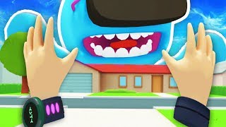 MAKING MEESEEKS INSANELY BIG Rick and Morty Virtual Rickality VR HTC Vive Funny Gameplay [upl. by Vachel288]