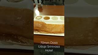 Udupi Srinivasa Tirupati 70mm Dosa  Rs 120 dosa udupi tirupati tirumala trending foodvlog [upl. by Neeli]