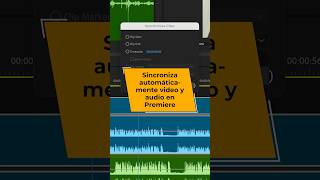 SINCRONIZA AUTOMÁTICAMENTE audio y video en Premiere Pro [upl. by Ymaral436]