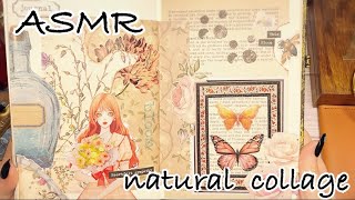 natural collage【asmrvintage collagejunk journalscrap bookingrelax】 [upl. by Olmstead]