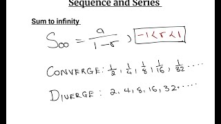 Sum to Infinity  Grade 12  Sequence and Series [upl. by Needan]