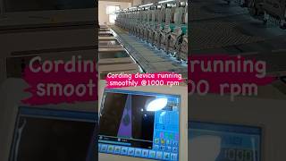 Cording Device running smoothly 1000 RPM embroidery cording machine textile shorts [upl. by Coheman]