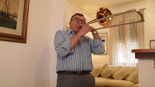 320 Chattanooga Choo Choo  NC Trombone just solo [upl. by Anaujal]