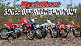 2023 300cc Two Stroke OffRoad Shootout  Cycle News [upl. by Ennaerb]