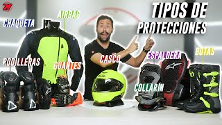 Tipos de PROTECCIONES de MOTO ¿Cuál protege más 🚨 [upl. by Noirred]