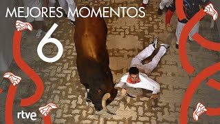 MEJORES MOMENTOS del sexto encierro de San Fermín 2022  Toros de Jandilla [upl. by Notslar]