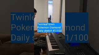 Twinleaf town  Pokemon Diamond Daily sketch 41100 piano vgm pokemon [upl. by Trudie]