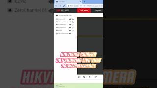 Hikvision Camera Not Showing Live View hikvision cctv tutorial shorts [upl. by Ahras]