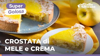 CROSTATA di MELE e CREMA ABBINAMENTO PERFETTO per una versione SUPER GOLOSA🍏💛 [upl. by Niwled]