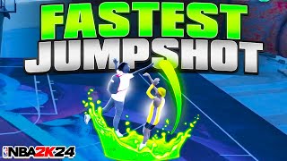 The FASTEST JUMPSHOT on NBA 2K24 made me hit CRAZY SHOTS [upl. by Eriam]