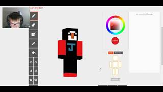 How To Make and Apply A Minecraft Skin Skindex Editor [upl. by Lanuk]