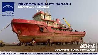 DRYDOCKING A TUG IN BHAVNAGAR drydocking tugboats bhavnagar alang gujarat [upl. by Gio]