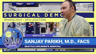 Surgical Demo SPA Ligation  Sanjay Parikh MD [upl. by Herwin]