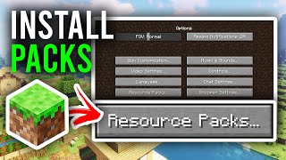 How To Install Texture Packs For Minecraft Java  Full Guide [upl. by Publus]