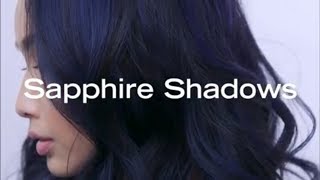 Sapphire Shadows  Blue Black Hair Color Transformation by Brooke Landry [upl. by Ellertnom]