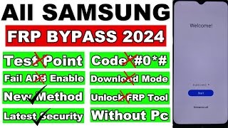 2024 All Samsung FRP UnlockBypass Android 1314 Without Pc  No Test Point  No Code 0 [upl. by Ynnob410]