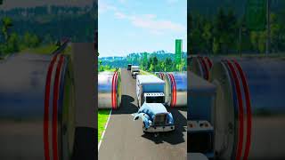 Trucks 🚚 vs big bollard 2 small bollard 2 pit 92 [upl. by Bick]