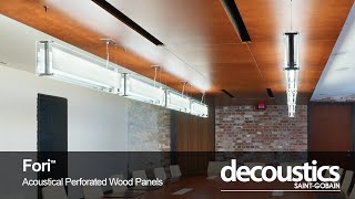 Decoustics  Fori™ MiniPerforated Acoustical Wood Panels and Planks [upl. by Rooney]