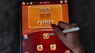 😴 iPad ASMR  Word Connect puzzles  writing sounds  clicky whispers [upl. by Ayotl51]