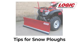 Tips for using a professional ATV snow plough [upl. by Odine]