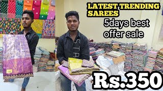 Madina wholesale fancy sarees 5 days offer sale low price available in Hyderabad ph6301858096 [upl. by Feliks]