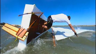 Capsize Test in Strong Wind [upl. by Leuqar]