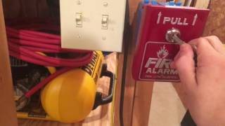 FireLite BG8 Fire Alarm Pull Station DemoquotMiniquot Overview [upl. by Doxia384]