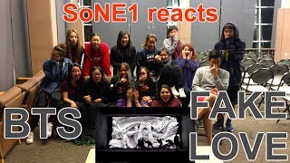 BTS 방탄소년단  FAKE LOVE MV Reaction by SoNE1 [upl. by Nnyleimaj608]