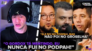 🚨 ARUAN REAGE AO MUCA MURIÇOCA E GORDOX FALANDO SOBRE ELE NO FLOW PODCAST  Cortes do Aruan [upl. by Nedac814]