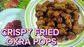 EASY AND TASTY FRIED OKRACRISPY FRY OKRA POPS [upl. by Ennahgem672]