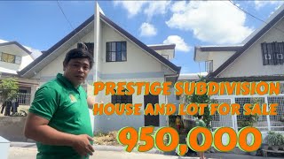 House and lot for Sale in Davao City  Prestige Subdivision [upl. by Eiuqnimod]