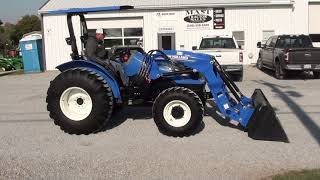 2015 New Holland Workmaster 70 Open Station Tractor w Loader [upl. by Oilla]