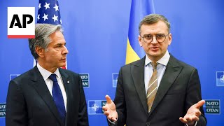 Blinken meets with Kuleba at NATO summit to discuss Ukraines NATO accession [upl. by Loring]