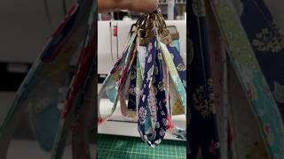 Sewing Keyfob Wristlets 🥳 shorts handmade craft sewing [upl. by Audi]