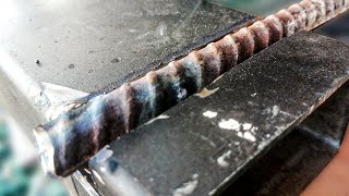 How to weld strong concrete steel with galvanized pipe  Part 1 [upl. by Guillaume390]