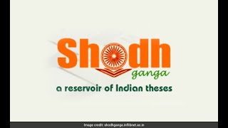 Shodhganga Website  Database for Review of Literature [upl. by Aibsel]