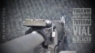 M70 AK Night Sights  Replacing Tritium Vials [upl. by Kenaz]