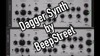 Dagger Synth  Analog modeling synthesizer by BeepStreet  Dub Techno [upl. by Fulmer787]